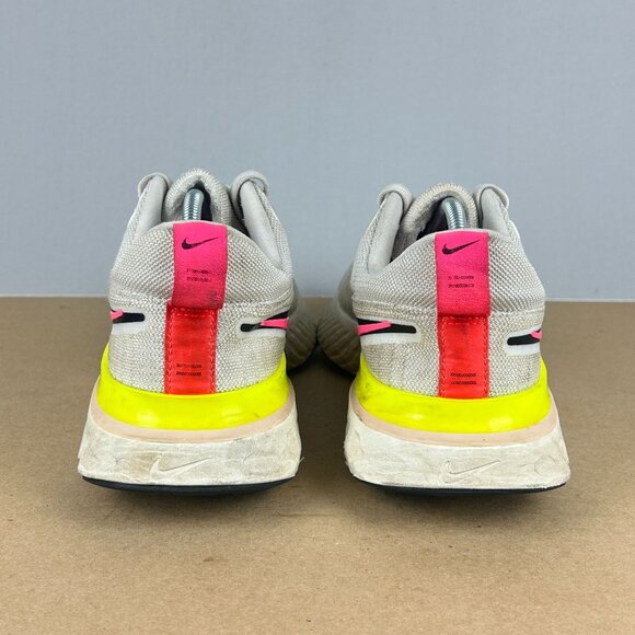 Nike React Infinity Run Flyknit 2 Athletic Running Shoes Womens 10 Pink Blast - Picture 4 of 10